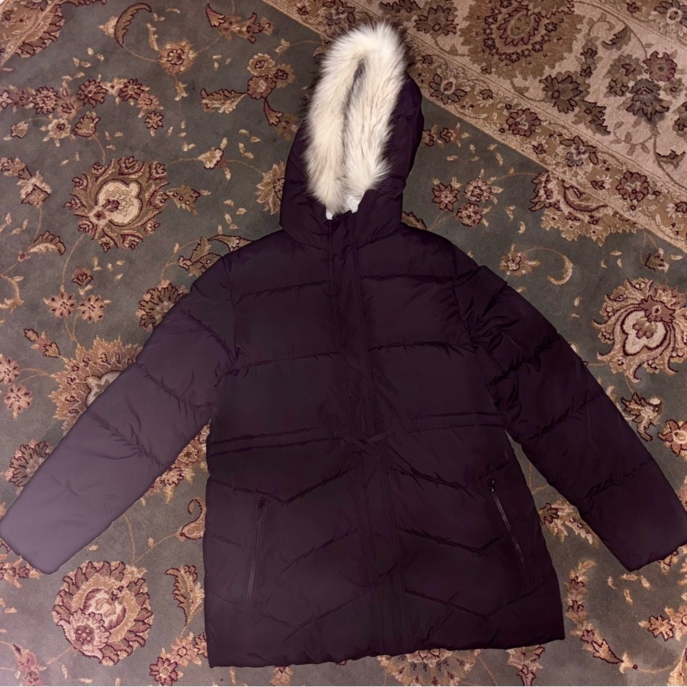 The Children's Place Black Hooded Puffer Jacket